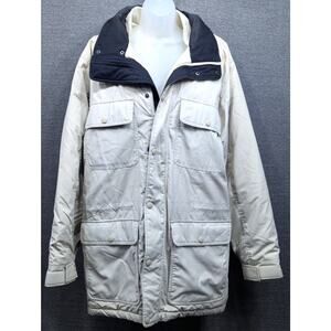 CABELAS Womens Ski Jacket - Cream, Heavy Coat, Waterproof, Size Large Tall